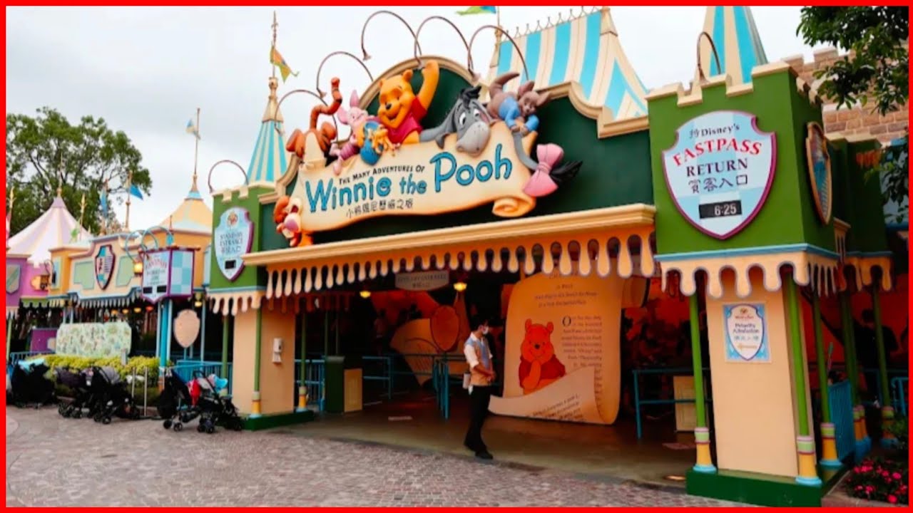 THE MANY ADVENTURES OF WINNIE THE POOH RIDE AT HONG KONG DISNEYLAND | DuenaFamVlog
