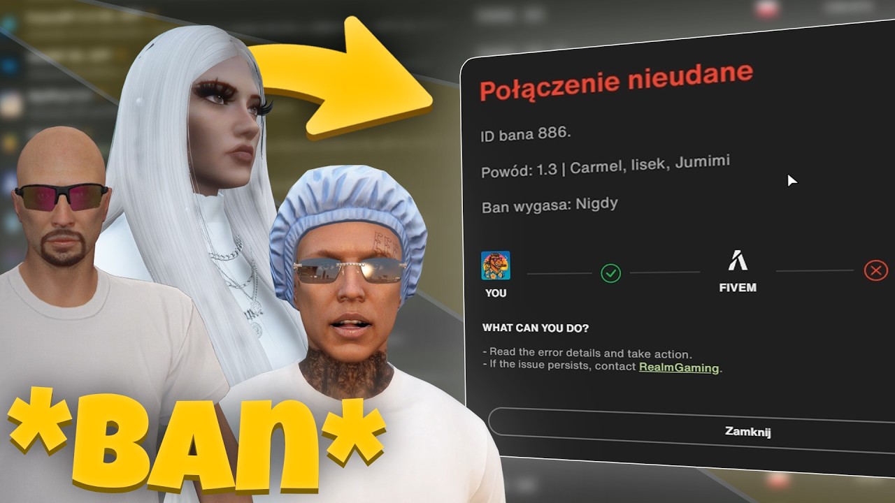 NOWA EDYCJA REALM RP: SPŁAKANA ADMINISTRACJA REALM RP ZBANOWAŁA MNIE ZA NIC!