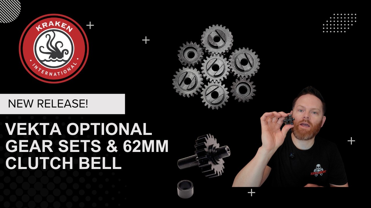 NEW RELEASE! Upgrade VEKTA optional gear sets & 62mm HD Clutch Bell