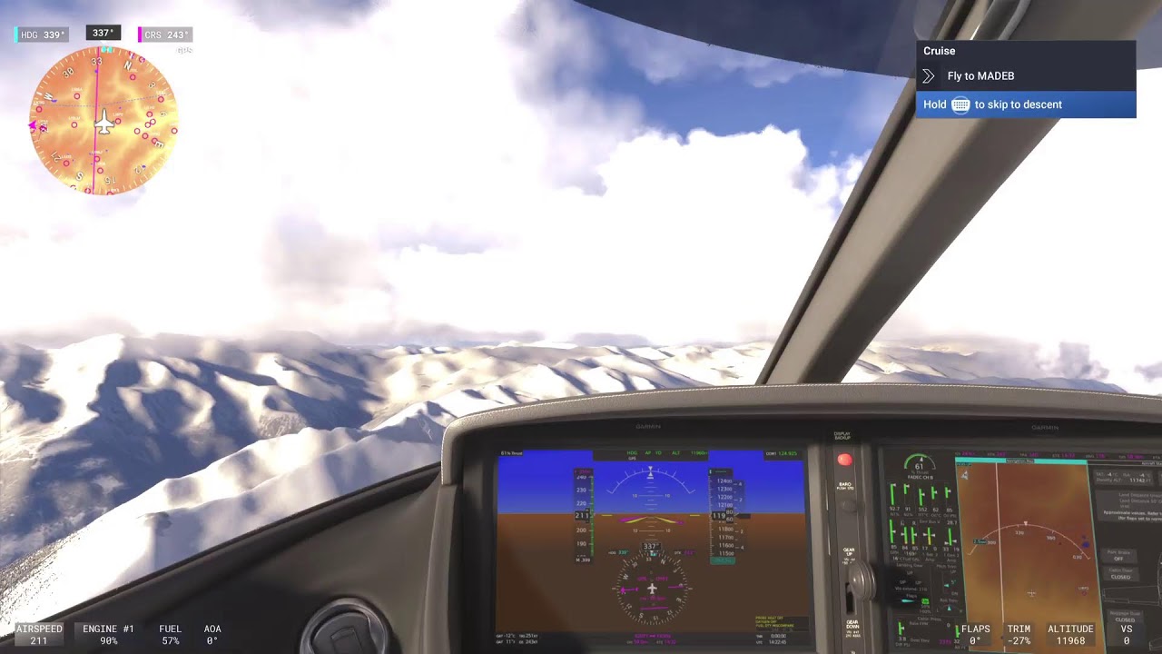 Morning flight sim