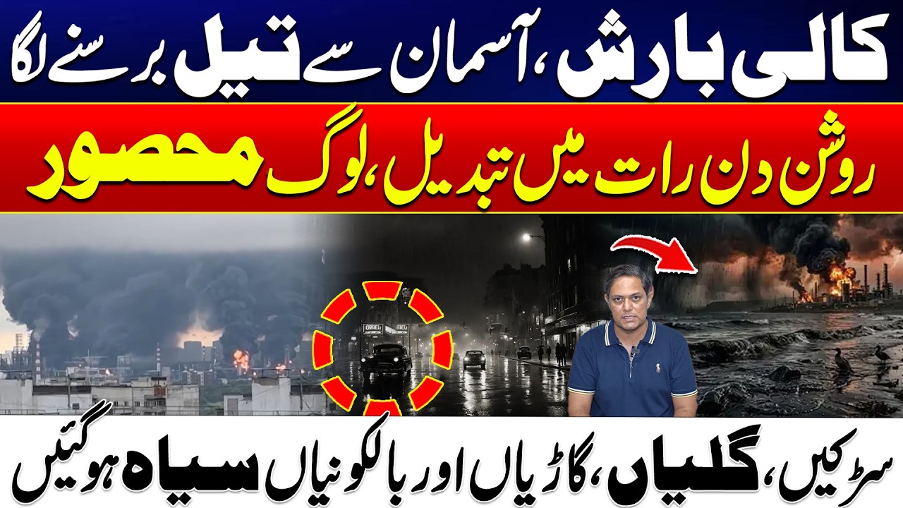Black Rain Mystery: Streets Turn Dark as &ldquo;Oil-like Rain&rdquo; Falls - Black Rain Causes Chaos in Streets
