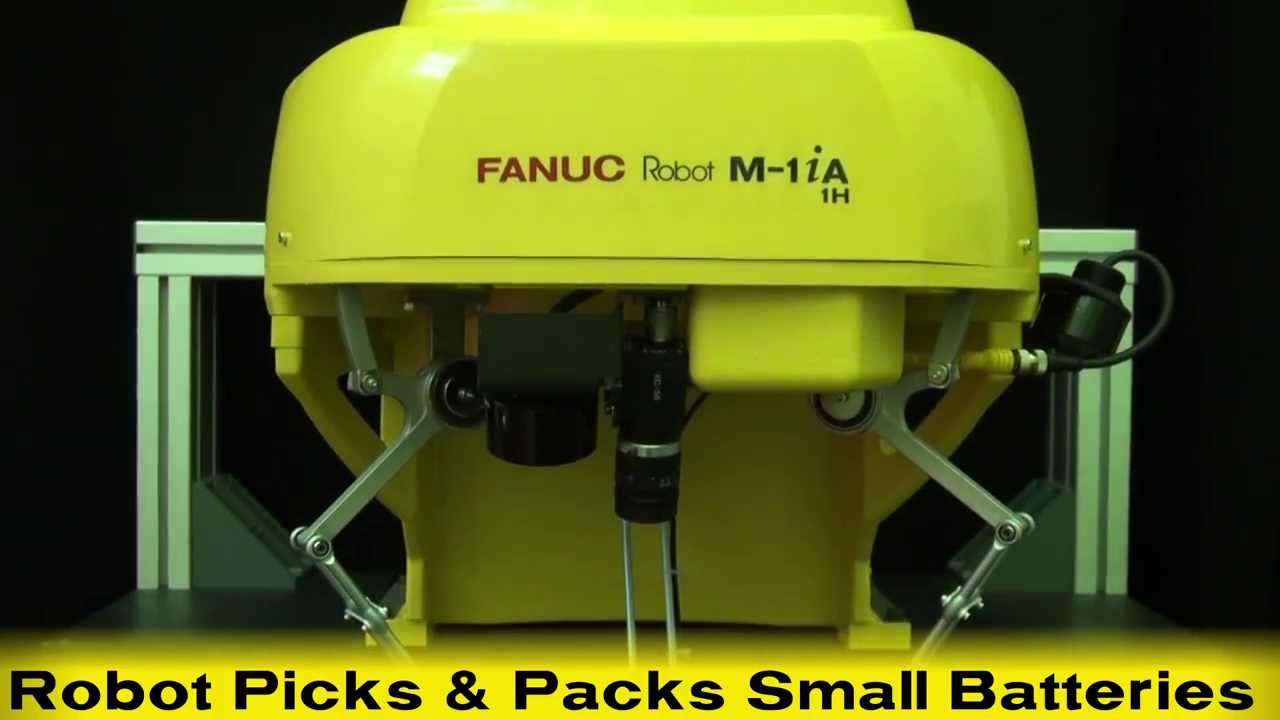 Ultra Fast Pick & Place Robot - FANUC's New Three-Axis Delta Robot Packs Small Batteries