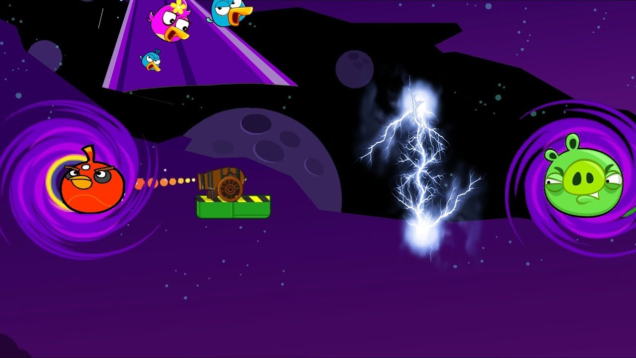 Angry Birds Cannon Collection 5 - HIT THE BAD PIGS THROUGH BLACK HOLE TO RESCUE BIRDS!