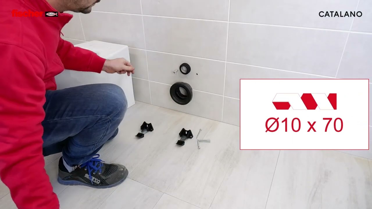Ceramica Catalano - Installazione Wc e Bidet terra con fissaggio nascosto