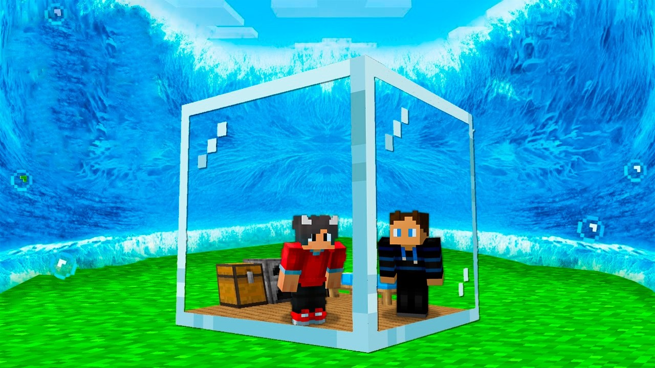 Vi Bygger En Bunker For At OVERLEVE En TSUNAMI I Minecraft!