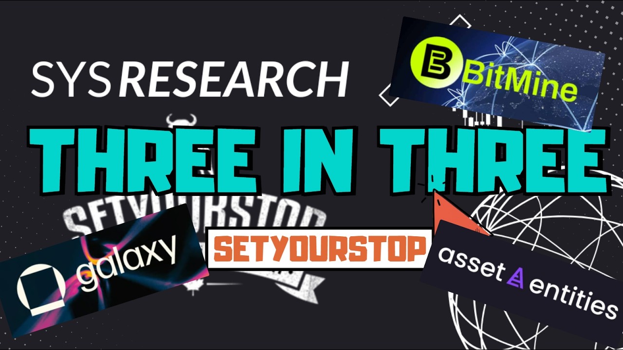 Three in Three | Crypto Setups Showing Early Positioning | BMNR, GLXY, ASST