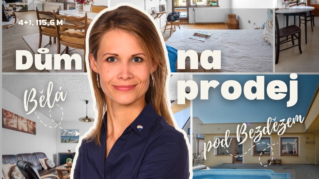 Rodinný dům NA PRODEJ Bělá pod Bezdězem 4+1 + garáž + terasa s bazénem + sklep