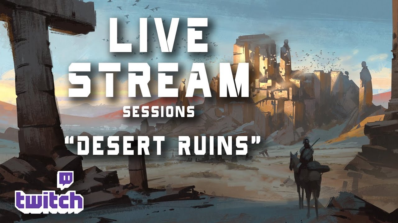 Live Stream 32- Desert Ruins painting
