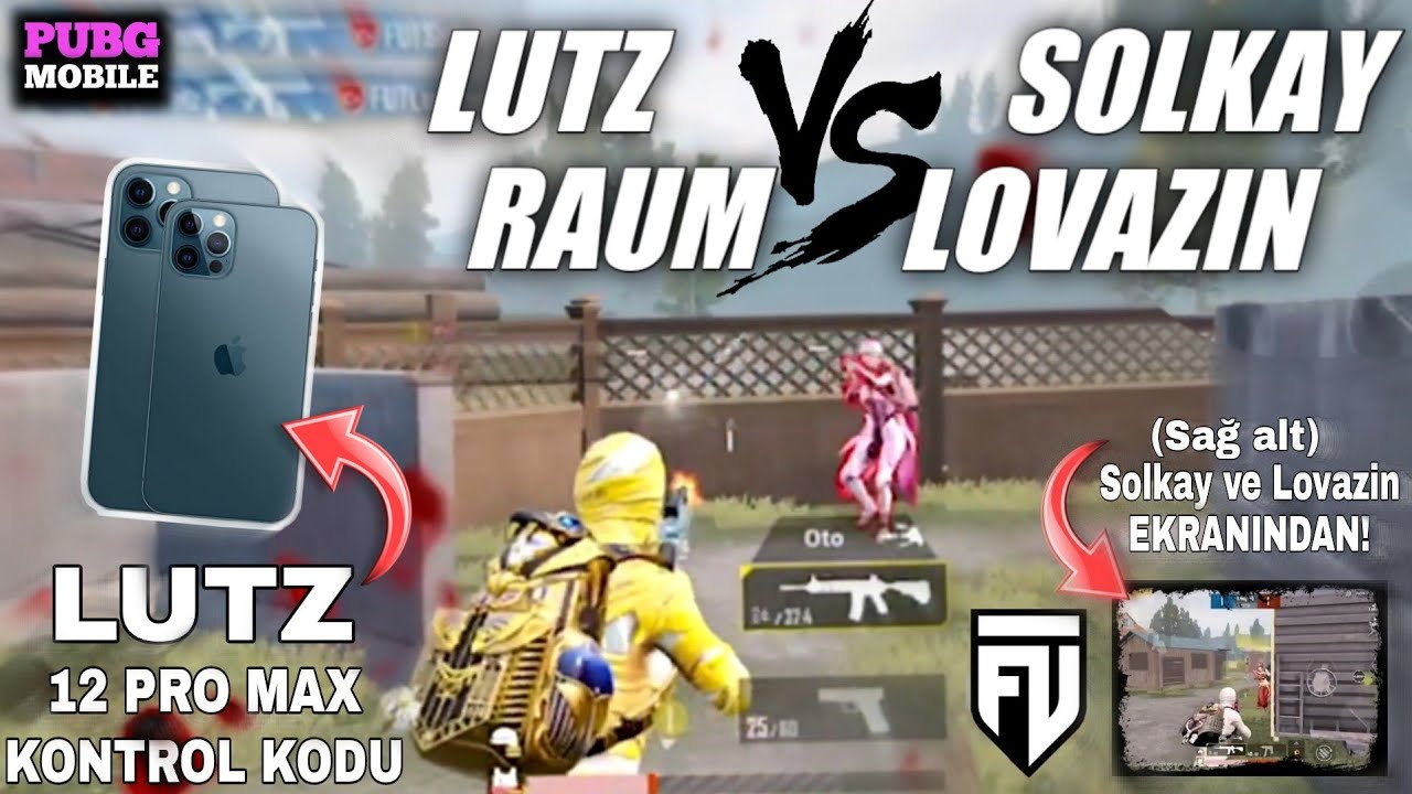 LUTZ YENİ CİHAZDAN İLK VS ! (KONTROL KODU) SOLKAY, LOVAZİN VS LUTZ, RAUM 😱 TDM / FUTBOLİST