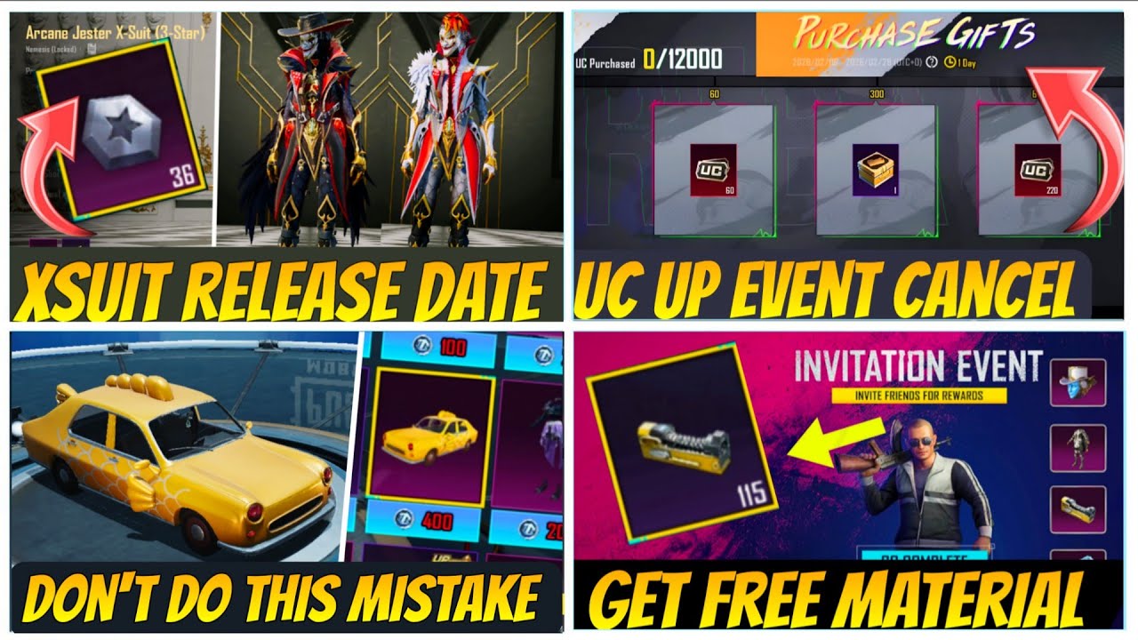 😱100% Get New Car Skin | Next Uc Up Release date | 4.3 Update X-suit Release date | X-suit New Trick