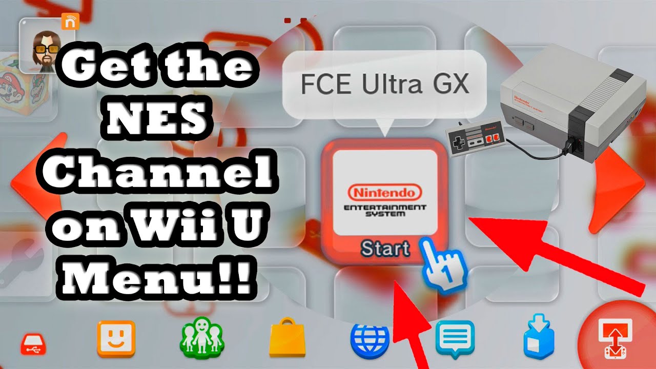 Загрузите и настройте NES Wii U Channel 2023 (FCE Ultra GX Channel)