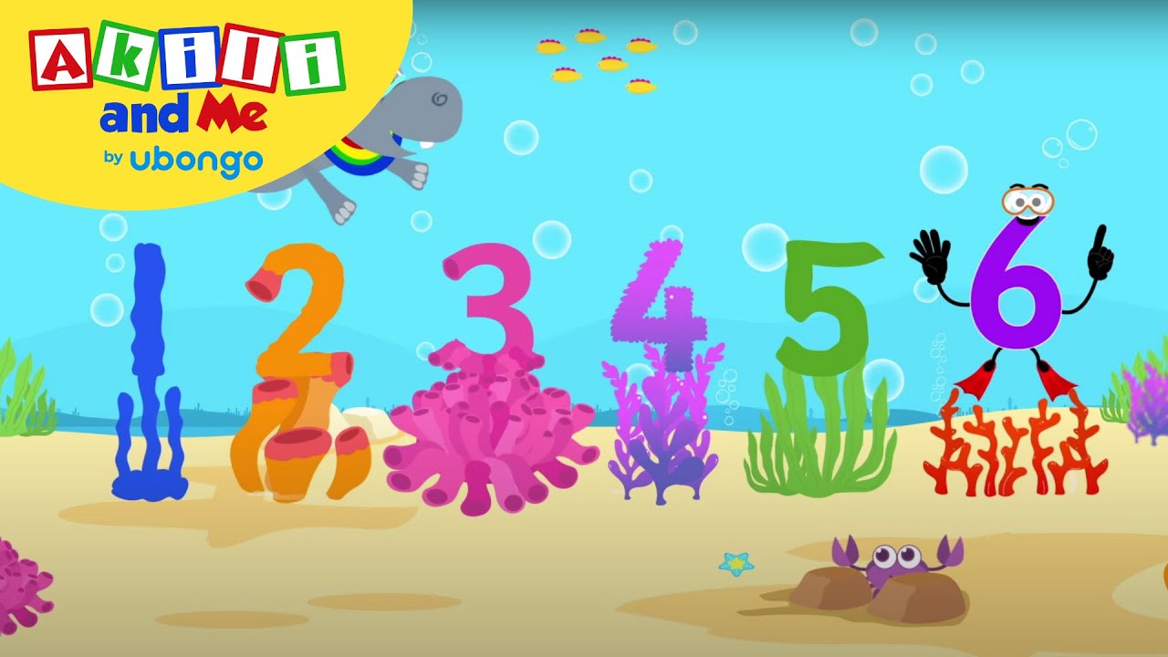 Count to NUMBER 6! Counting for kids | Learn to Count with Akili | Learning videos for toddlers