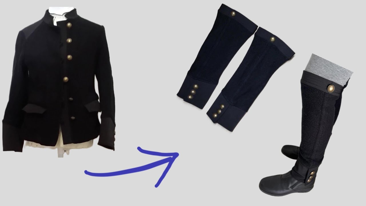 Transforming Coat Sleeves into leg warmers | Easy & Quick DIY
