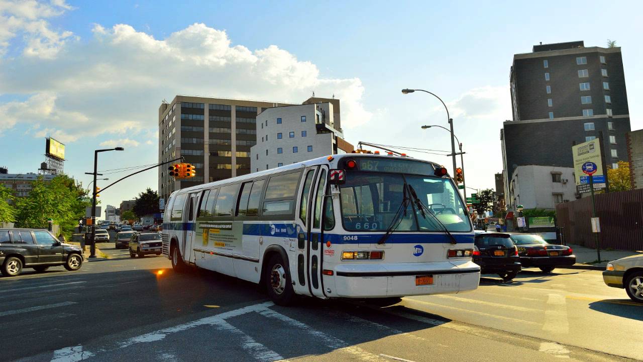 MTA New York City Bus MTA Bus Company 1996 NovaBus RTS-06 9048 [ Audio Recording ]