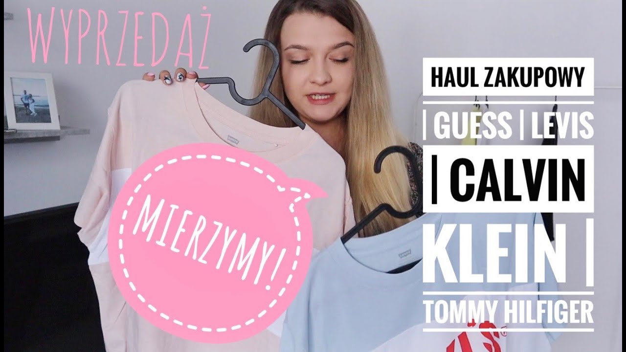 HAUL ZAKUPOWY #WYPRZEDAŻ - MIERZYMY ! GUESS | CALVIN KLEIN | TOMMY HILFIGER | LEVI'S | #VLOG