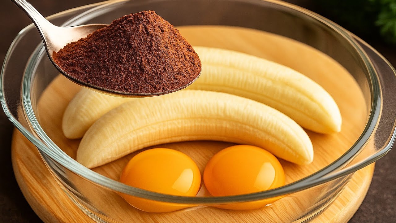 If you have bananas and cocoa at home, bake this quick and easy cake 👉 sugar-free/Everyone can cook