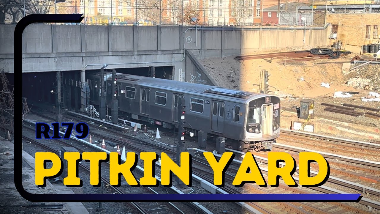 R179 Arriving At Pitkin Train Yard | NYC Subway