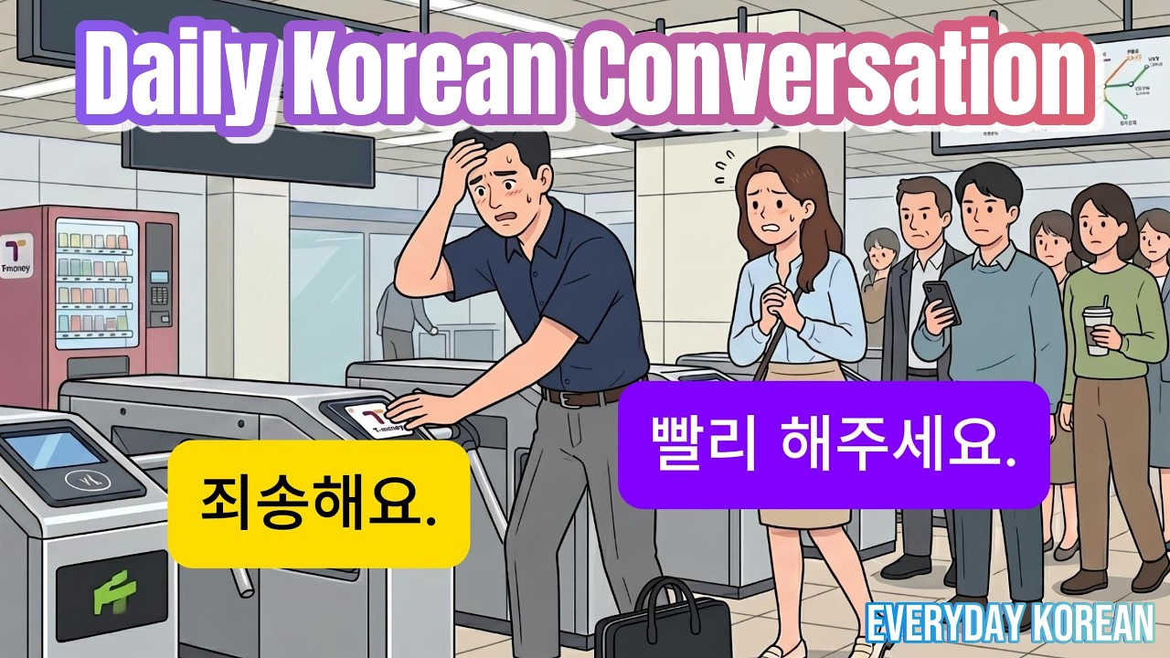 🇰🇷 Korean Speaking Practice | Real Korean Conversation for Your Morning Commute | Beginner A1&ndash;A2