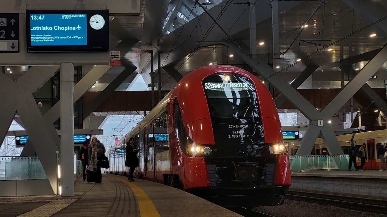 SKM Warszawa - PESA Elf 27WE-001 - Przejazd odnowionym elfem