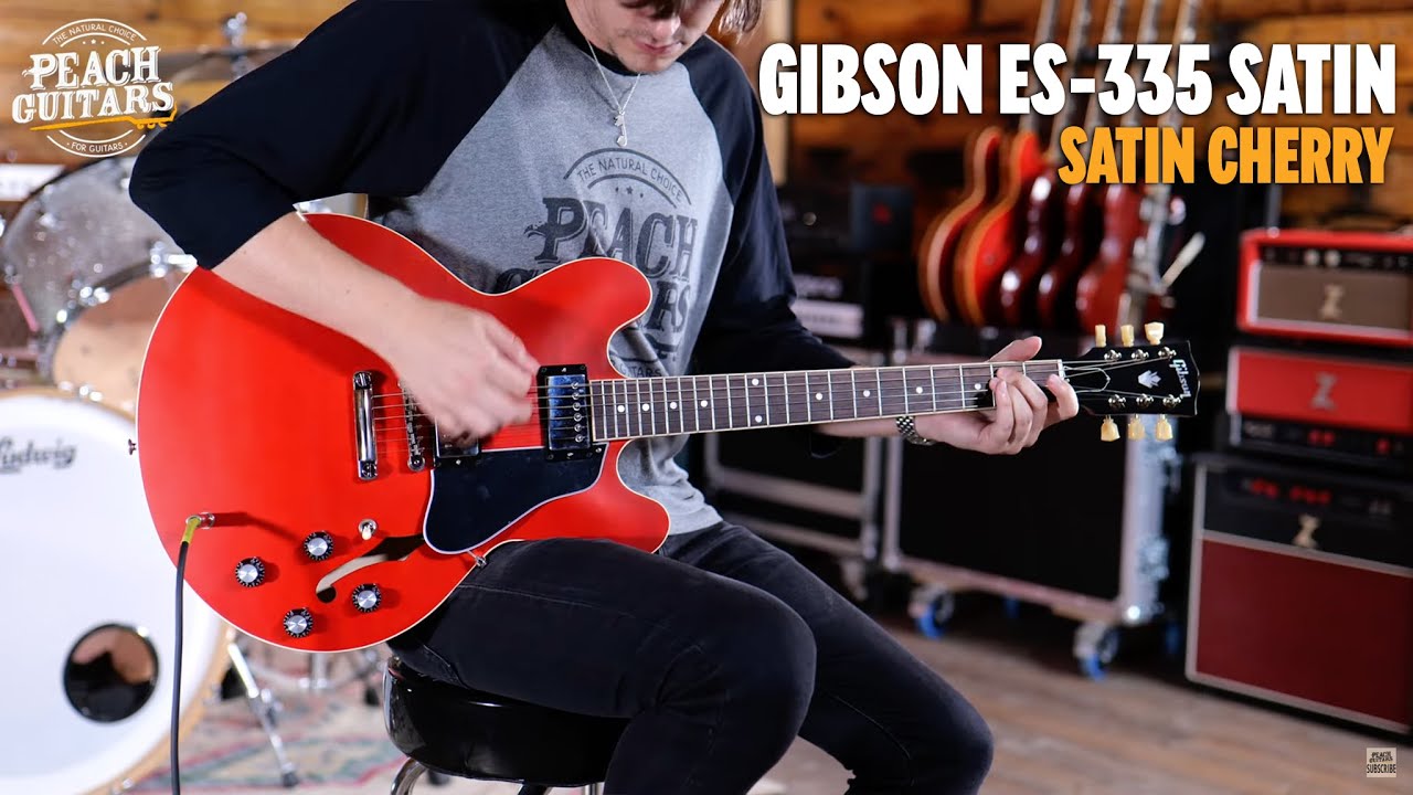 No Talking...Just Tones | Gibson ES-335 Satin - Satin Cherry