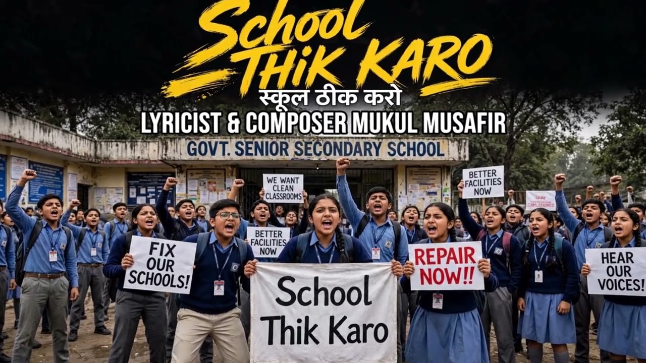 School Thik Karo Song | Students Ki Awaaz | CJP New Campaign|Mukul Musafir #schoolthikkaro #protest