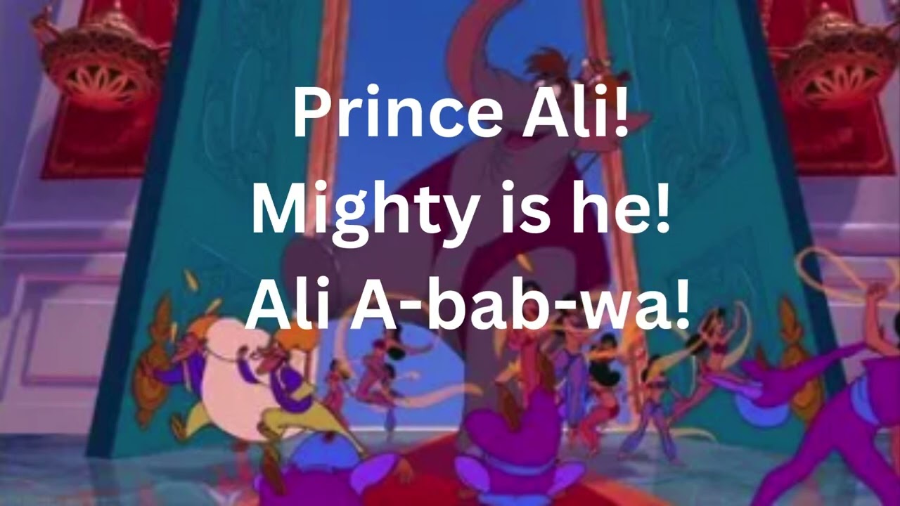 Prince Ali from Aladdin, Jr.