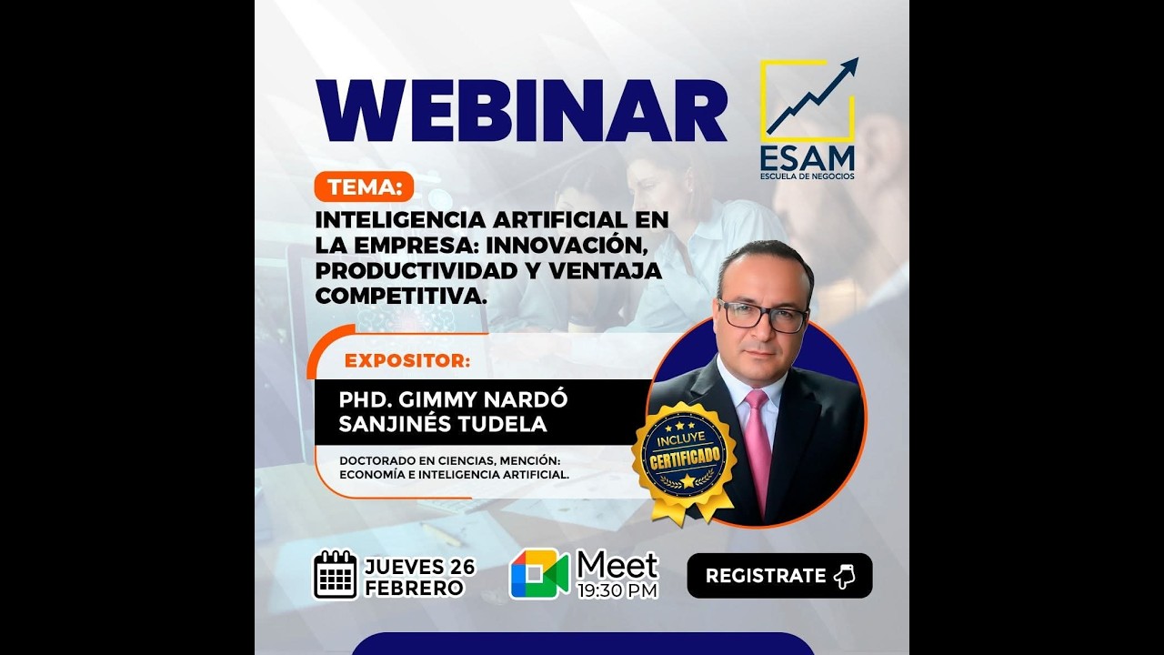 Conferencia “Inteligencia Artificial y la Empresa: Innovación, Productividad y Competitividad”