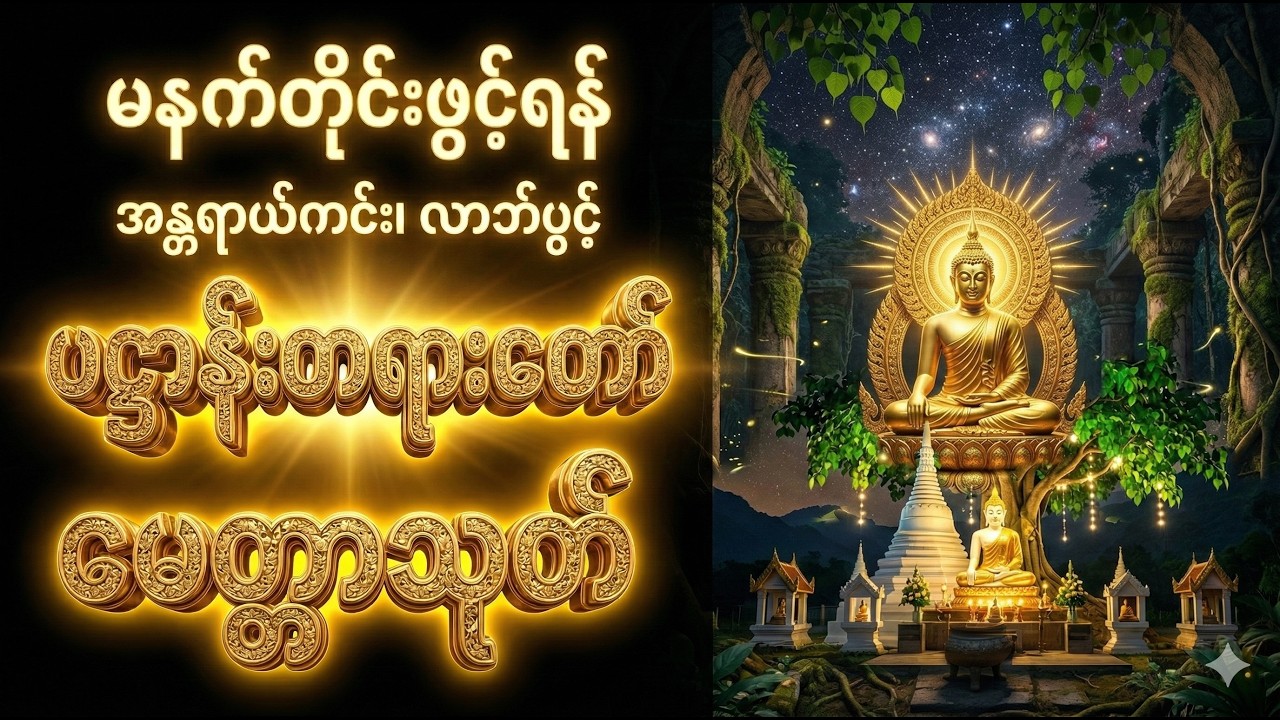မနက်တိုင်းဖွင့်ရန် ပဋ္ဌာန်းပါဠိတော်၊ မေတ္တာသုတ် (၁၃-၃-၂၀၂၆)