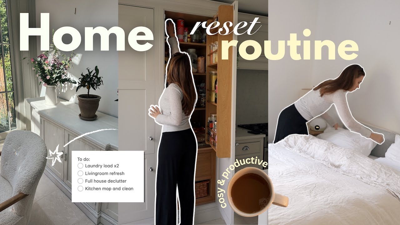 HOUSE RESET & CLEAN WITH ME 🫧☕🧼