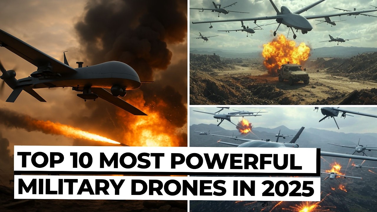 Top 10 Most Powerful Military Drones in 2025