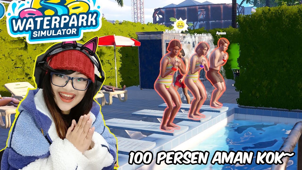 Aku buka kolam renang tapi banyak yang jadi tumbal proyek wkwkwk | Waterpark Simulator