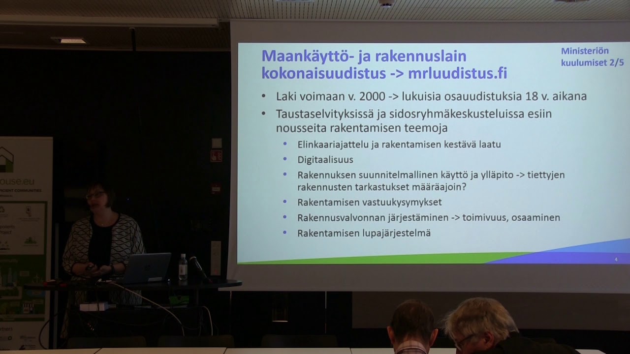 Kosteus  ja homevauriokorjaukset -seminaari 18.01.2019 - Katja Outinen, ymp&auml;rist&ouml;ministeri&ouml;