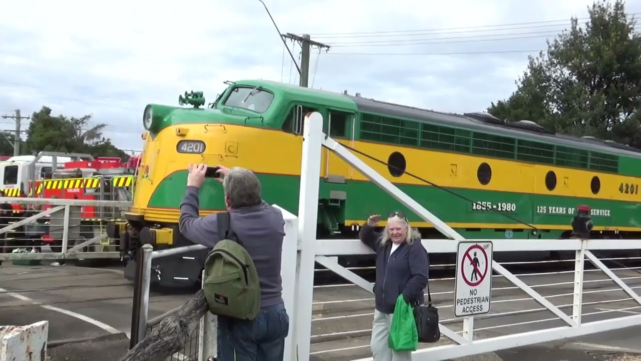 Steam and a Streamliner- 2025 Festival of Steam- Thirlmere NSW. 18-5-2025