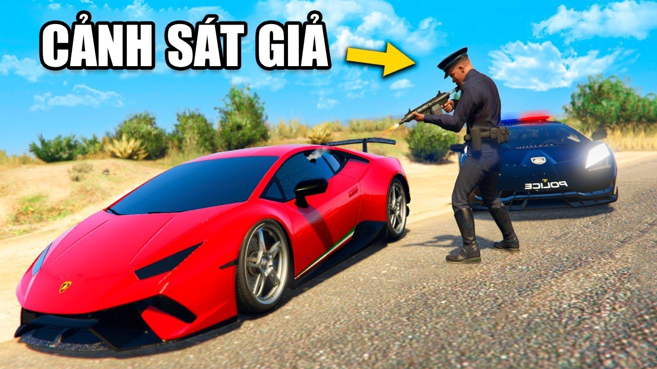 Tôi Đã Trở Thành CẢNH SÁT GIẢ Đánh Cắp SIÊU XE Trong GTA 5