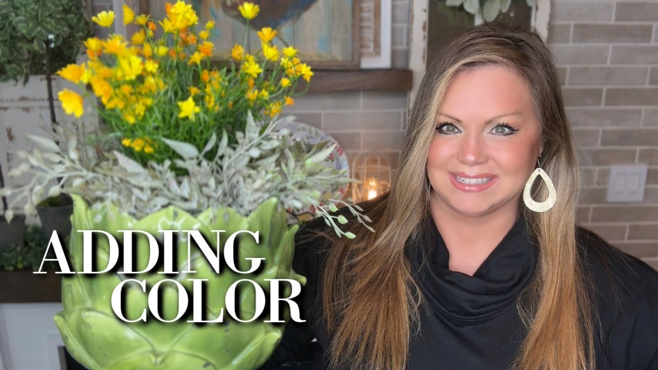 Adding Color To My Displays | Decorate With Me | Spring Decorating 2025