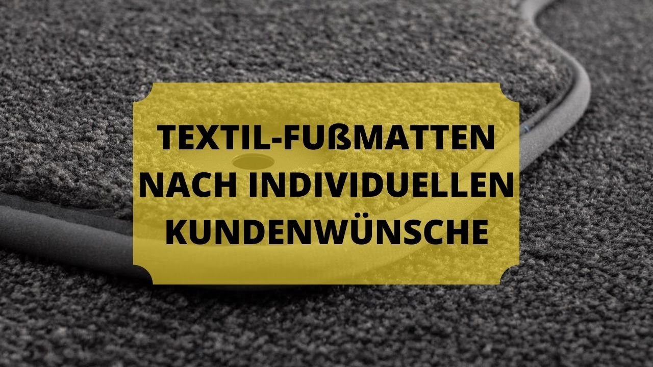 Hochwertige Textil-Fussmatten. Autoteppiche f&uuml;r jedes Fahrzeug!