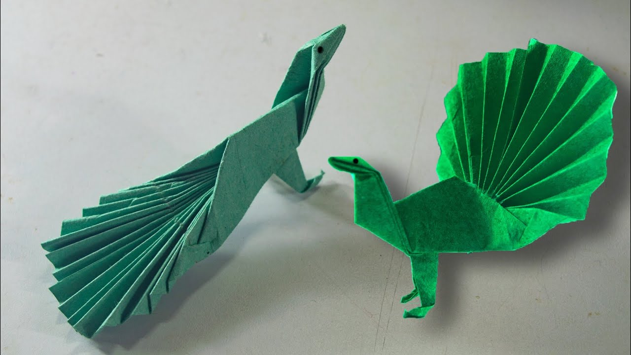 How to make Peacock Origami - #peacockorigami