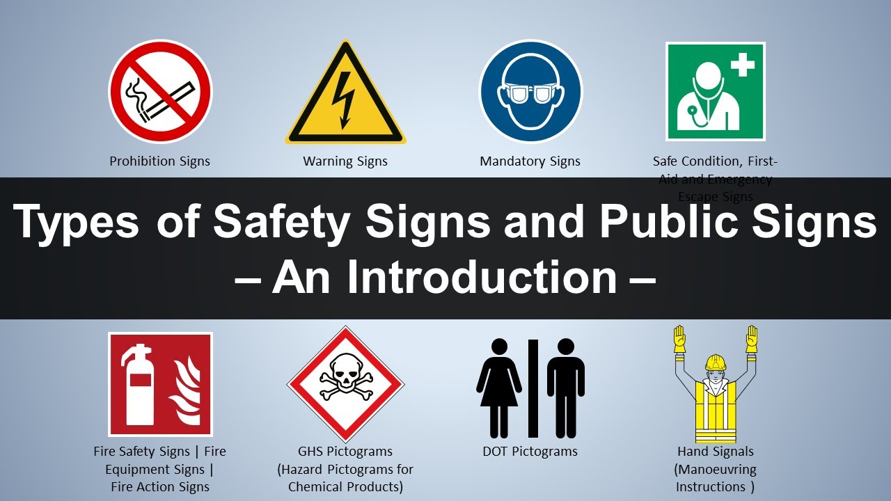 Types of Safety Signs and Public Signs - An Introduction