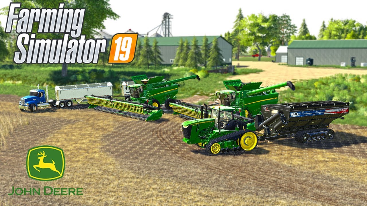 MILLENNIAL FARMS FIRST DAY OF HARVEST! | (ROLEPLAY) FARMING SIMULATOR 2019