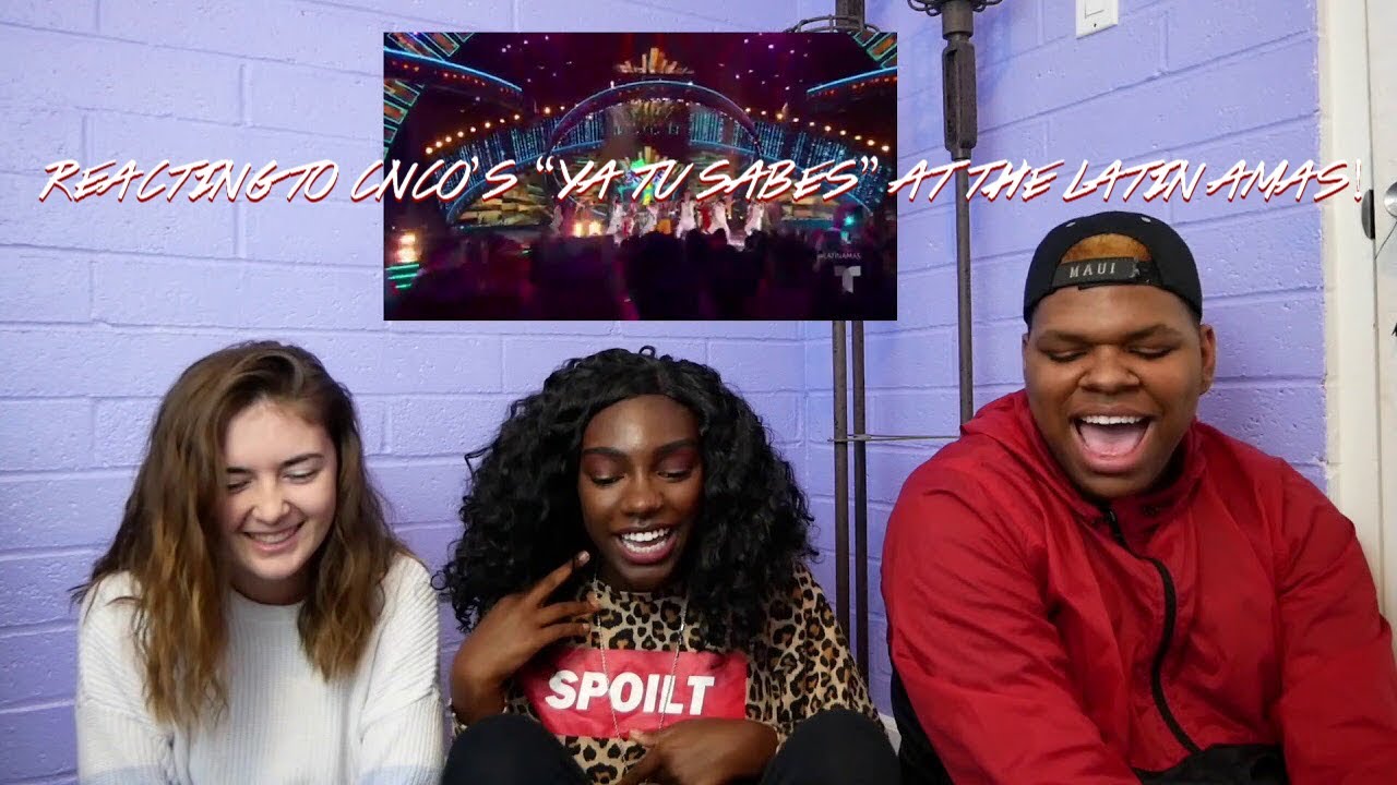 REACTING TO CNCO’S “YA TÚ SABES” AT THE LATIN AMAs!