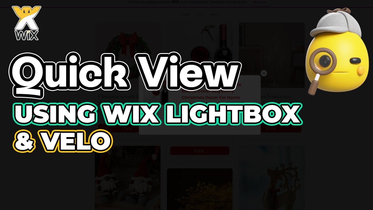Quick View with Wix Lightbox |  @wixideas