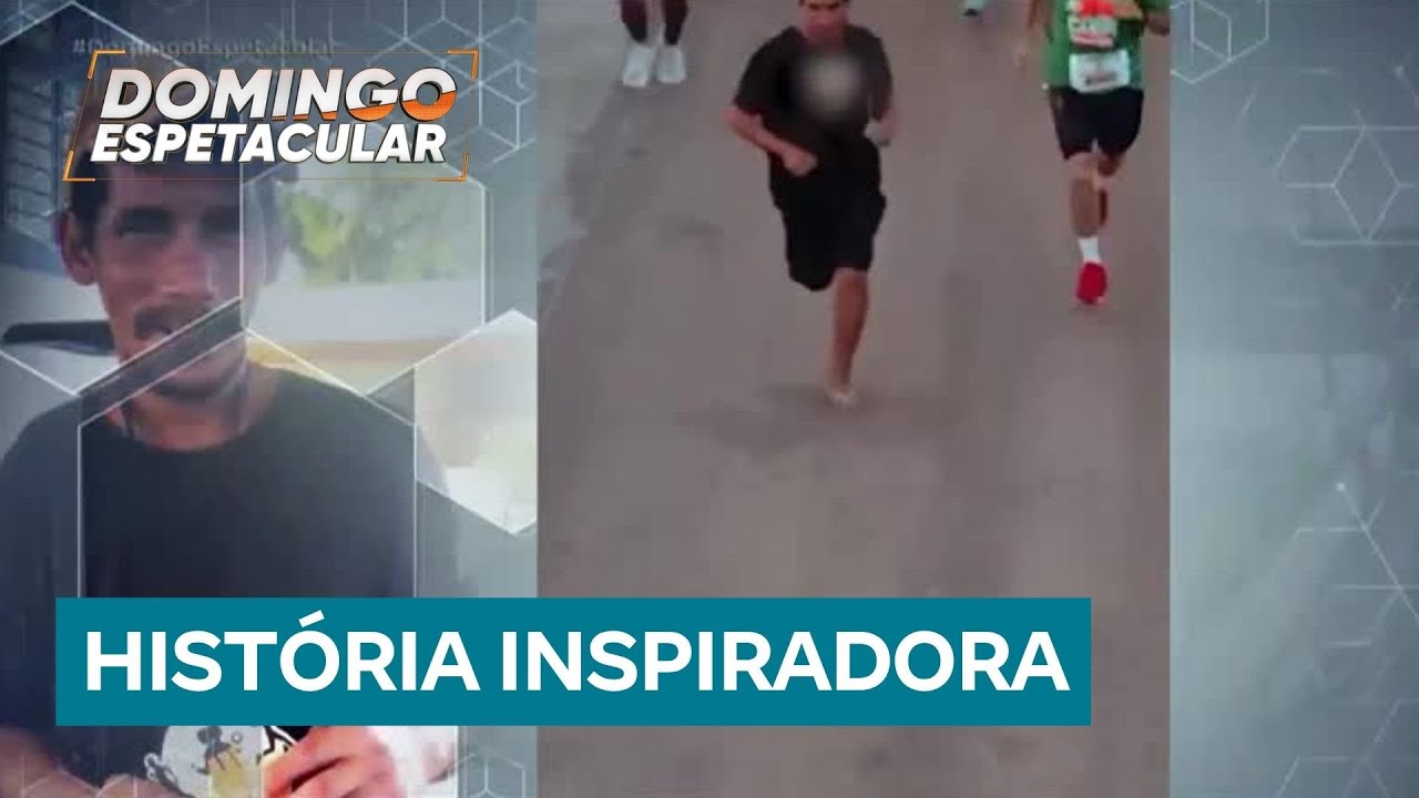 Homem participa de corrida usando chinelos e viraliza nas redes sociais