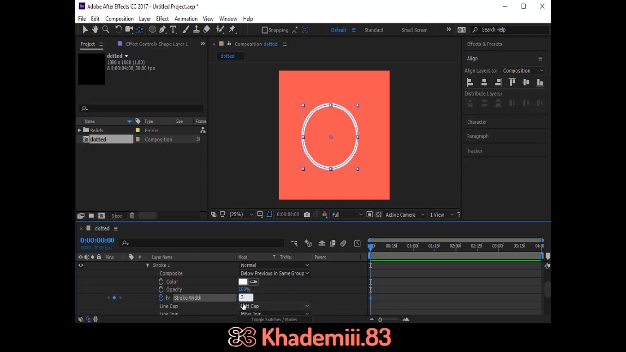 how to create Dotted circle explosion in after effects tutorial