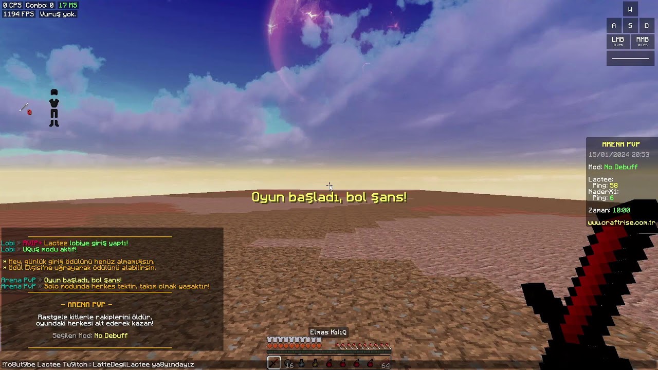 craftrise ametist karışık pvp / set basmaca