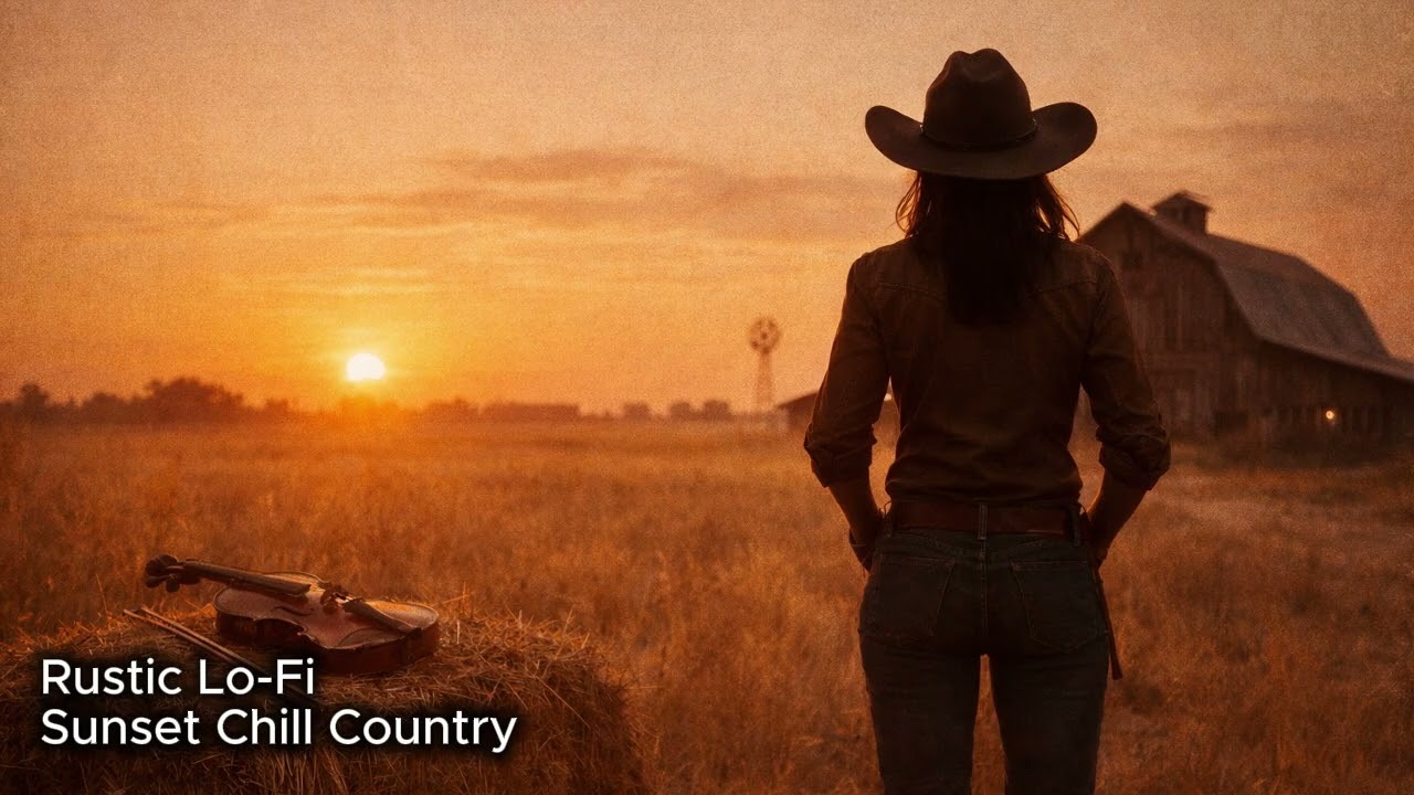 Slow Sunset Country Lo-Fi for Quiet Evenings 🌅 (1h 51m)