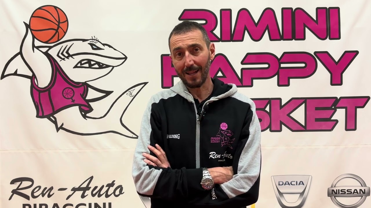 Ren Auto Rimini Happy Basket-Vis Rosa Ferrara 85-30, post partita con Coach Andrea Maghelli