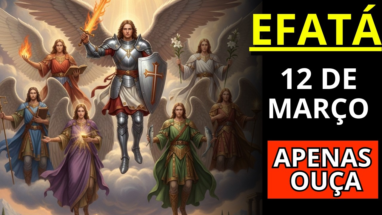 EFATÁ Abra-te 💫 Os 7 Arcanjos Abriram os Céus! Apenas Ouça e Receba Dinheiro, Cura e Proteção Hoje!