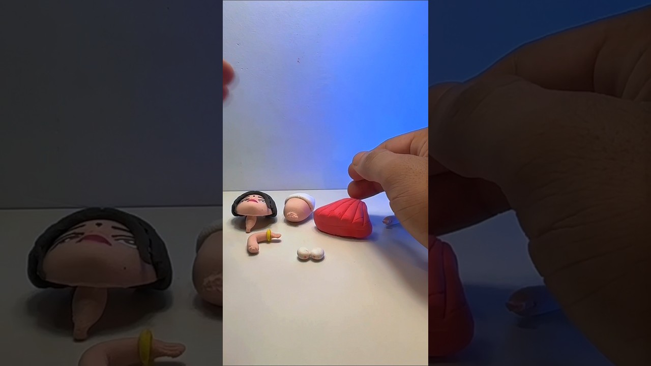 🇮🇳 Happy Republic Day 🇮🇳 Tri colour flag with girl making  Diy Clay 🥰 15 August special #shorts​