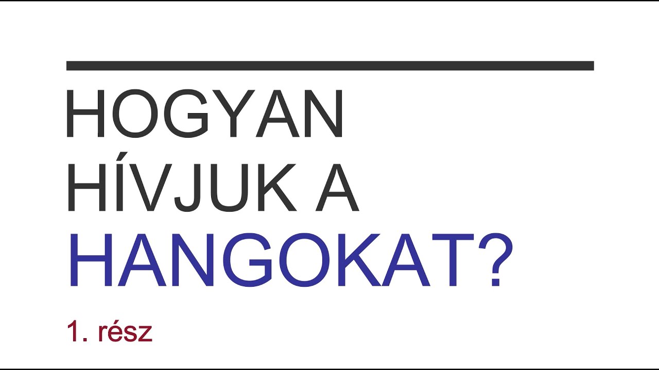 Szolfézs morzsák 02 - Hogyan hívjuk a hangokat? (1.rész)