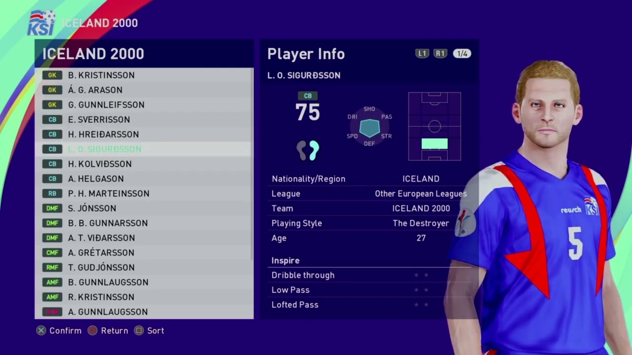 ICELAND 2000 - EURO 2000 BELGIUM/HOLLAND - NOT QUALIFIED - PES 2021 PS4